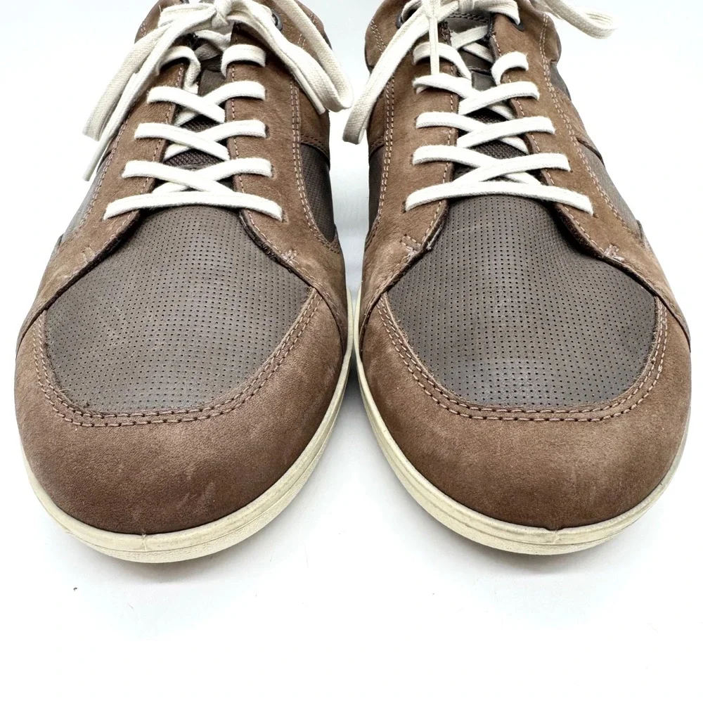 ECCO Enrico Retro Lace Up Oxford Shoe Brown Sz 47 Business Casual Comfort Office